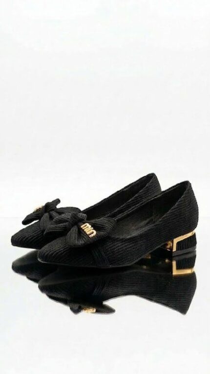 Alternative view of مجموعة أحذية فيونكة المخمل الراقية من Madyos