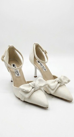 Alternative view of حذاء MADYOS بفيونكة "Double-Bow" وكعب رفيع 7 سم