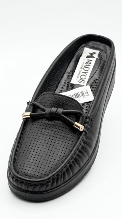 سابو "لايت كومفورت" الطبي – أسود جلد مخرم بنعل بروتان